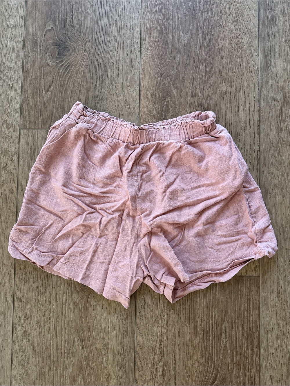 High-Waist Peach Relaxed Fit Women's Shorts